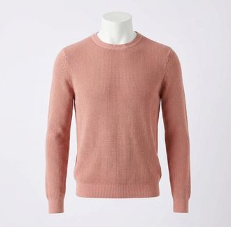 Faherty Sunwashed Crewneck Sweater In Dusty Sienna