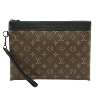 Louis Vuitton Pre-owned Pochette To Go Monogram Eclipse Clutch Bag - - Pre-owned - Donna - Marrone - ONE SIZE