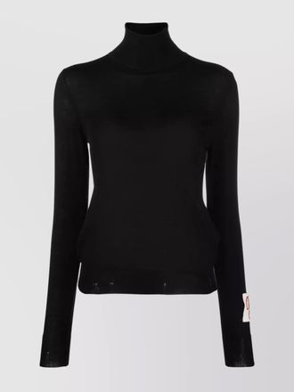 Golden Goose virgin wool distressed ribbed turtleneck jumper