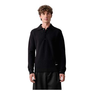Karl Lagerfeld Pullover con colletto - - Knitwear - Uomo - Nero - XL