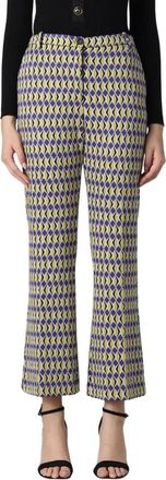 Pinko Wijde Broek - Dames - Wijde Broeken - Veelkleurig - XL - Broeken