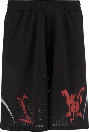44 Label Group Y2K Katoenen Shorts - Heren - Korte Broeken - Zwart - S - Katoen - Korte Broeken