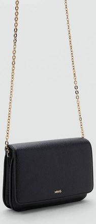 Mango Borsa a tracolla piccola nero - Donna - Taglia unica - MANGO