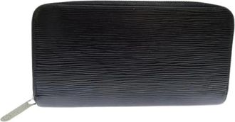 Louis Vuitton Pre-owned Leather Wallet - unisex - Vintage Accessoires - Zwart - ONE Size - Leer - Vintage