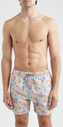 Boardies Club Tropicana Print Swim Trunks in Multi at Nordstrom, Size Xx-Large