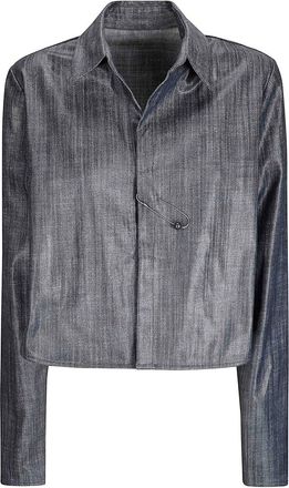 Maria Calderara Short medium dark denim jacket