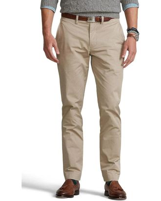 Polo Ralph Lauren Mens Polo Ralph Lauren Pants Khaki Stretch Straight Leg Zip-Fly GBO2120