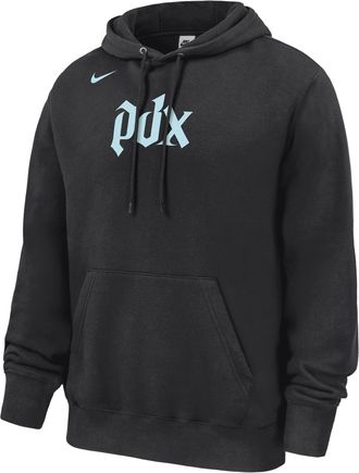 Nike Portland Fire Club Fleece Nike Mens Pullover Hoodie in Black | M31233P10POR26-BLK