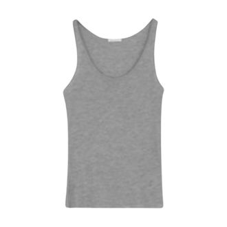 Skall Studio Lynn Top - Dames - Tops zonder mouwen - Grijs - M - Leer - Tops