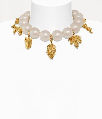 Vivienne Westwood Giant Anglo Pearl Necklace Andreas Kronthaler For Vivienne Westwood Pearls Gold Women