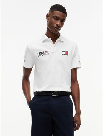 Tommy Hilfiger Mens Tommy x US SailGP Team Replica Polo - White - XS