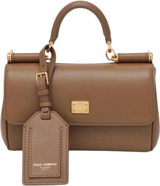 Dolce & Gabbana My Sicily Handbag - Dames - Handtassen - Bruin - ONE Size - Katoen - Tassen