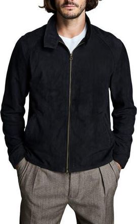 Billy Reid Barracuda Suede Jacket in Black at Nordstrom Rack, Size X-Large