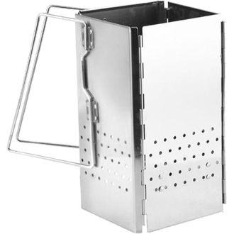 OEM Chimenea De Carb&oacute;n,arrancador De Chimenea De Carb&oacute;n De Servicio Pesado, Arranque De Chimenea Plegable De Acero Inoxidable Con Mango, Arranque De Chime