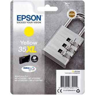 Epson Padlock C13t35944020 Cartucho De Tinta 1 Pieza(s) Original Alto Rendimiento (xl) Amarillo