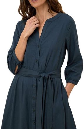 Pact Organic Cotton Sunset Lightweight Cotton Easy Dress in Midnight Blue at Nordstrom, Size Small