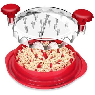 OEM Picadora De Pollo, Picadora Profesional De Pechuga De Pollo, Giratoria, Tapa Transparente, Mango Ergon&oacute;mico, Picadora De Carne - Crezuo
