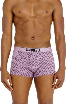 Diesel Three-pack of stretch cotton trunks with monogram - Trunks - Man - Violet