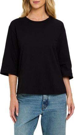 Michael Stars Sharona Straight Sleeve T-Shirt in Black at Nordstrom, Size X-Small