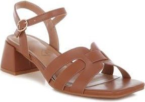 London Rag Eliska Block Heel Sandal in Camel at Nordstrom Rack, Size 10