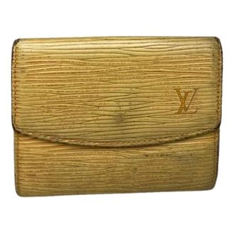 Louis Vuitton Pre-owned Wallets, unisex, Yellow, Size: ONE SIZE Pre-owned Linen Wallet