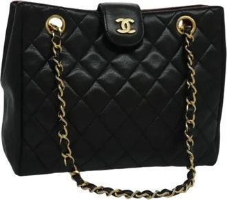 Chanel Pre-owned Leather chanel-bags - Dames - Vintage Schoudertas - Zwart - ONE Size - Vintage