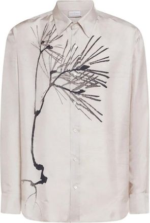 Pierre-Louis Mascia Aloe Longsleeve Shirt - Dames - Overhemden - Beige - M - Overhemden