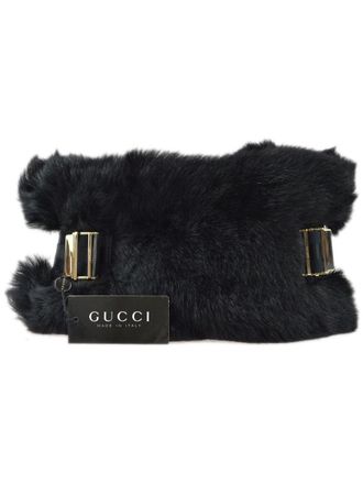 Gucci Stola in shearling anni 90-2000 - Nero
