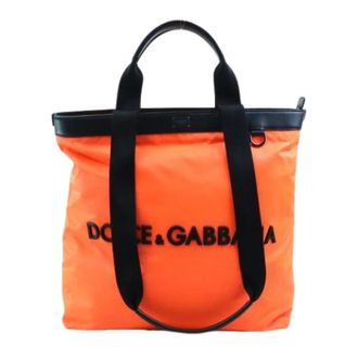 Dolce & Gabbana Pre-owned Tote Bags, unisex, Orange, Size: ONE SIZE Pre-owned Shoulder Tote Bag