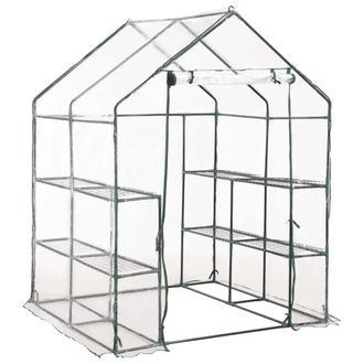 vidaXL Invernadero Con 8 Estantes 143x143x195 Cm Vidaxl
