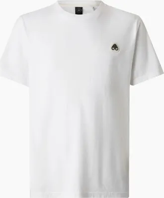 Moose Knuckles Mens Moose Knuckles Crescent T-Shirt S1-26 160 White - Size: 42