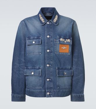 Simone Rocha Embellished denim jacket