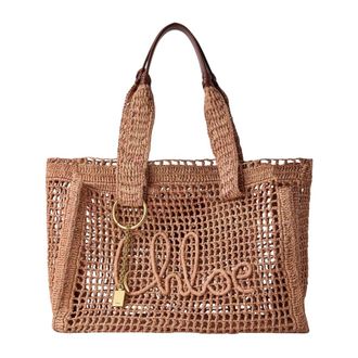 Chlo&eacute; Tote Bags, female, Beige, Size: ONE SIZE Summer Banana Tote Bag