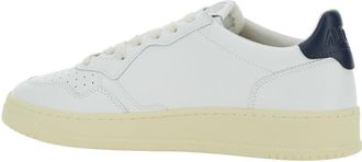 Autry Mens Sneakers Medalist Low White Leather Cow Trainers