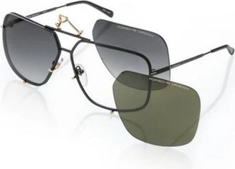 Porsche Design P8928 Zonnebril - Heren - Zonnebrillen - Zwart - 65 MM - Accessoires