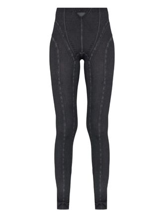 Nike x KNWLS geribbelde legging met uitgesneden details - Zwart