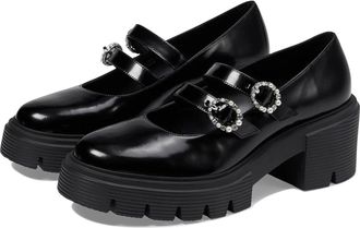 Stuart Weitzman Soho Leighton Womens Black Leather Mary Jane HTAT1042