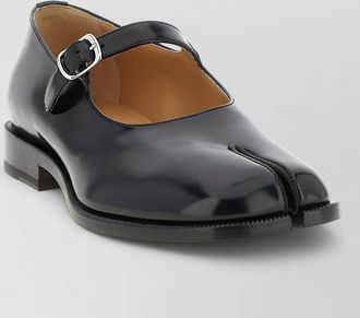 Maison Margiela leather mary jane monk shoes