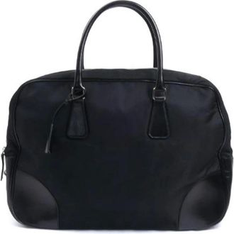 Prada Pre-owned Handbags, female, Black, Size: ONE SIZE Pre-owned Nylon prada-bags