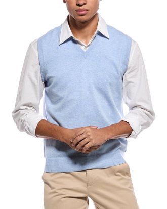 N.Peal N.Peal Westminster 100% Cashmere V-Neck Sweater Vest