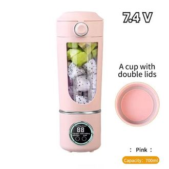 OEM Licuadora/extractor De Jugos Port&aacute;til, Gran Capacidad De 700 Ml, Cuchillas De Acero Duraderas, Recipiente Mezclador 2 En 1, M&aacute;quina Port&aacute;til Para Prep