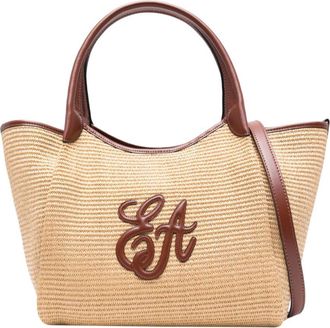 Emporio Armani Natural Logo Medium Tote