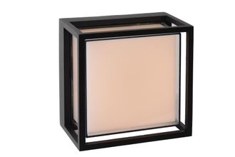 Lucide L&aacute;mpara de pared de aluminio con 1 led integrado, negro