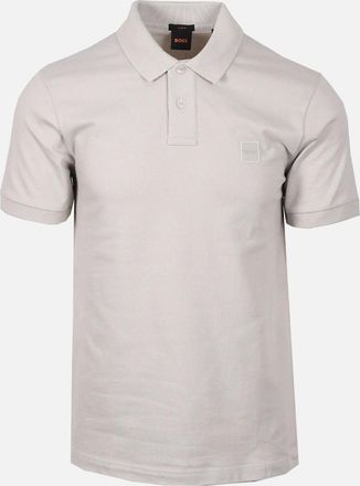 HUGO BOSS Mens Boss Orange PASSENGER Polo Shirt Grey - Size: 42