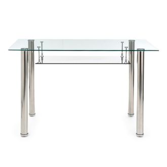 Oresteluchetta Escritorio en cristal templado transparente cm. Al.75 x l.120 x p.70