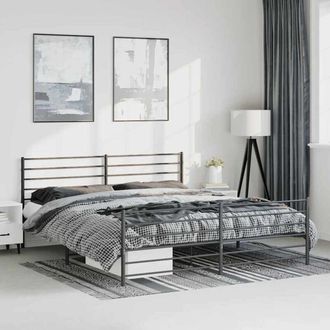 vidaXL Furniture Limited - Estructura Cama Sin Colch&oacute;n Con Estribo Metal