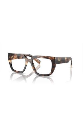 Prada 50mm Irregular optical glasses in Dark Brown at Nordstrom