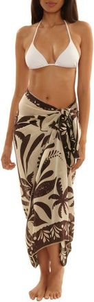 Trina Turk Syros Cover-Up Pareo in Tan Multi at Nordstrom