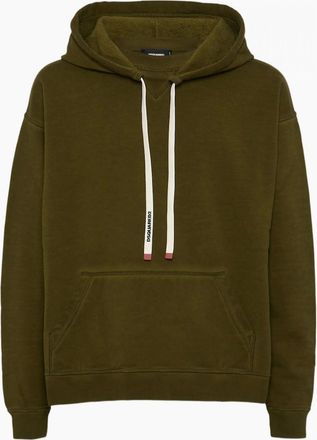 Dsquared2 Mens Relax Fit Pullover Hoodie Green - Size: 36