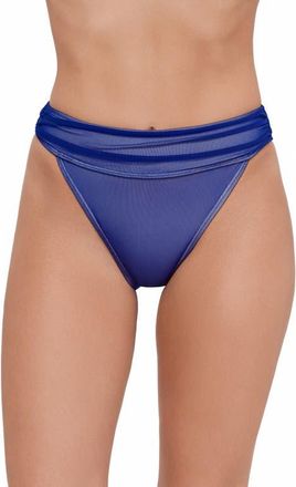 Steve Madden Shirred Hipster Bikini Bottoms in Midnight at Nordstrom, Size X-Small